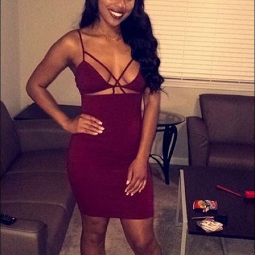 Scarlet Charlotte Russe Cut Out Dress!